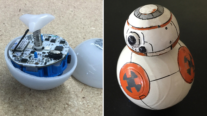 Illustration for article titled Some Genius Made a Tiny Working Replica of The Force Awakens' BB-8 Droid